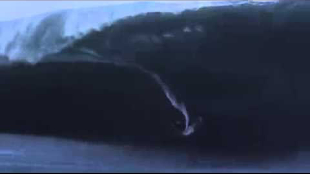 Coco Nogales on a Teahupo’o Monster